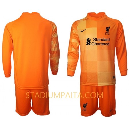 Virallinen pelipaita Liverpool 4. Paita Maalivahti 2021-22 Pitkähihainen - Lasten( + Lyhyet housut )